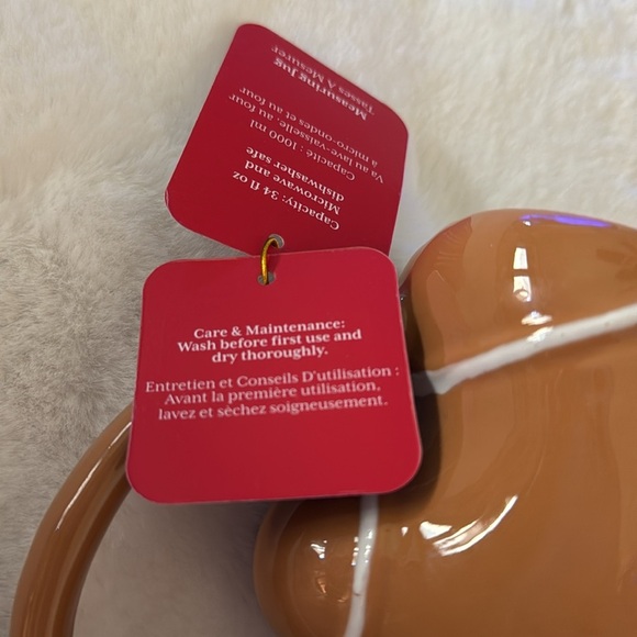 Bake Shop Holiday Gingerbread Man Christmas Measuring jug/ Cup Frosted Hearts - Picture 4 of 8